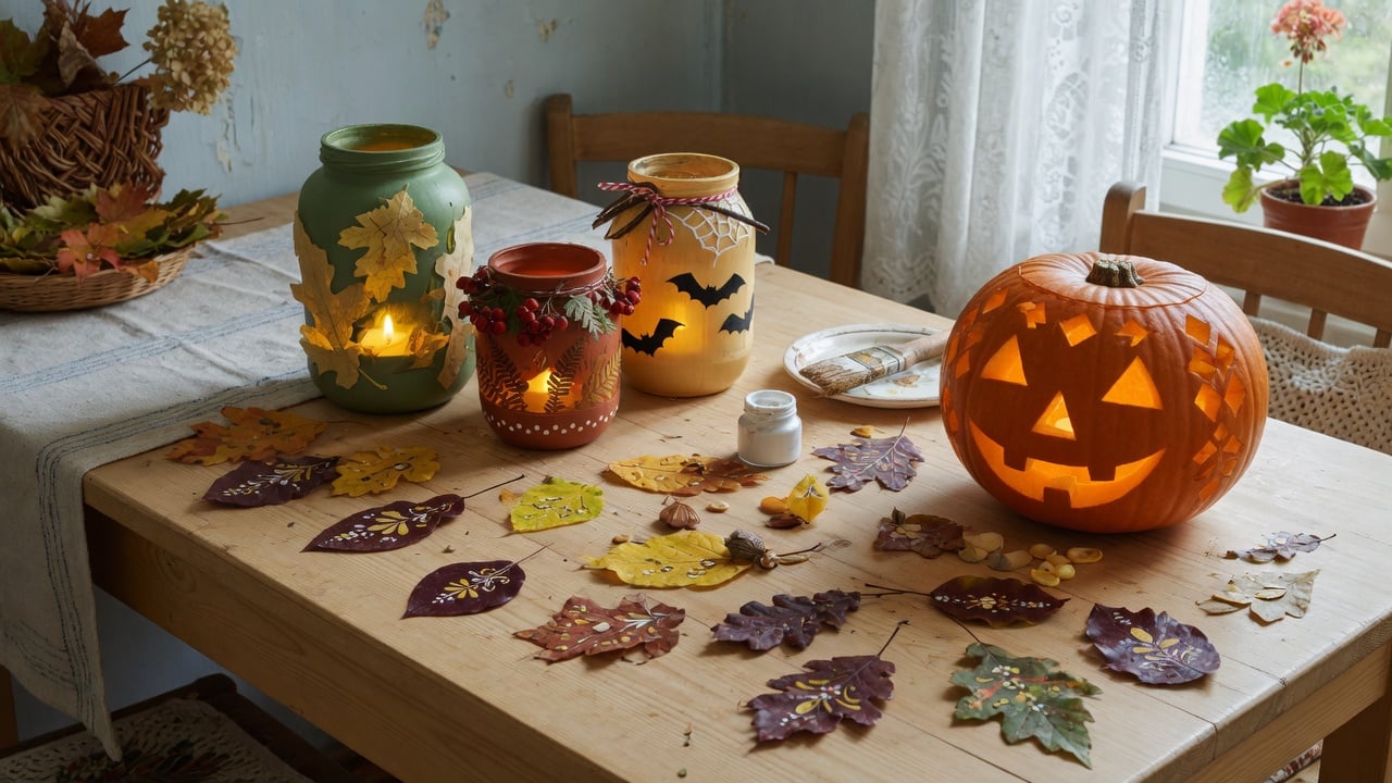 Domowe eko-dekoracje halloweenowe z naturalnych materiałów